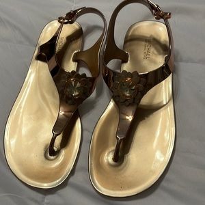 Michael Kors rose gold jellies